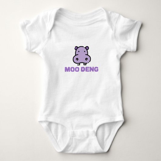 Body Bébé Hippopotame Moo Deng (Devant)