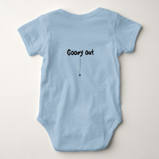 Body bébé idiot collant et dégoulinant