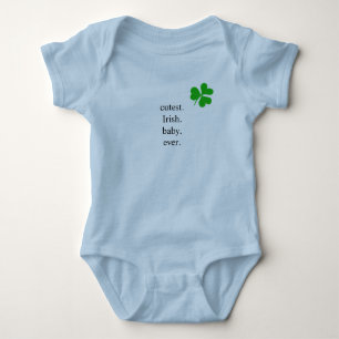 Body Bébé Irlandais le Plus Mignon Shamrock Chanceux