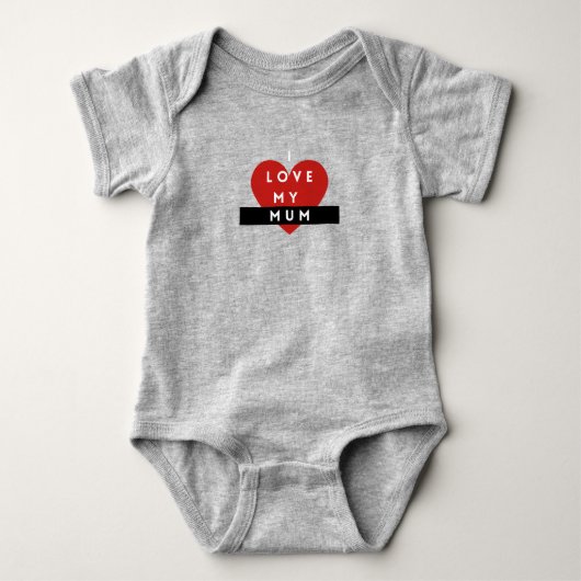 Body bébé 'J'aime ma maman' (Devant)