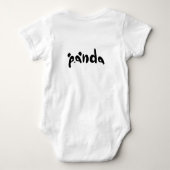 Body Bébé – Juste une Fille qui Aime les Pandas (Dos)