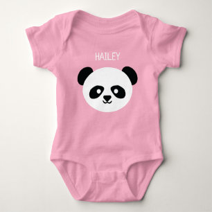 Body Bébé Kawaii personnalisé par panda mignon