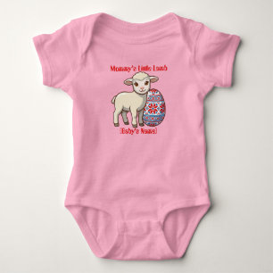 Body bébé "l'agneau de maman" Personnalisé