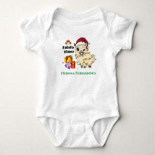 Body bébé lama de Noël