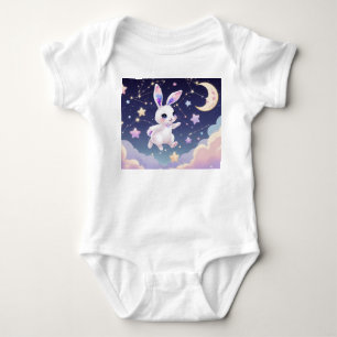 Body bébé Lapin de Lune – Lapin céleste pastel