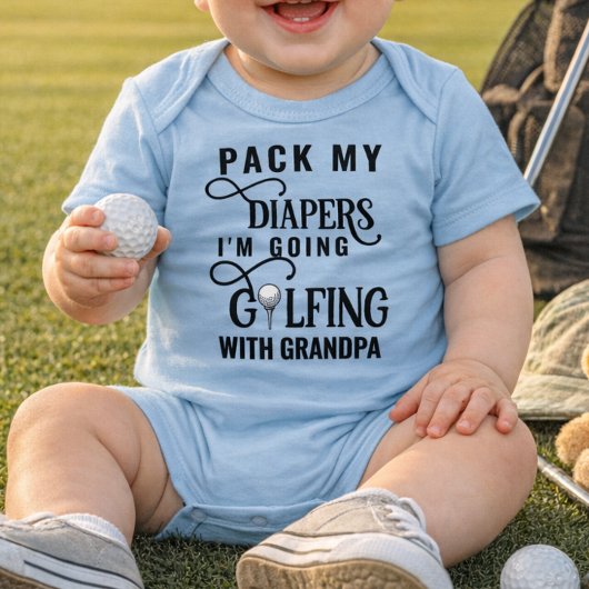 Body bébé 'Le copain de golf de Papy'