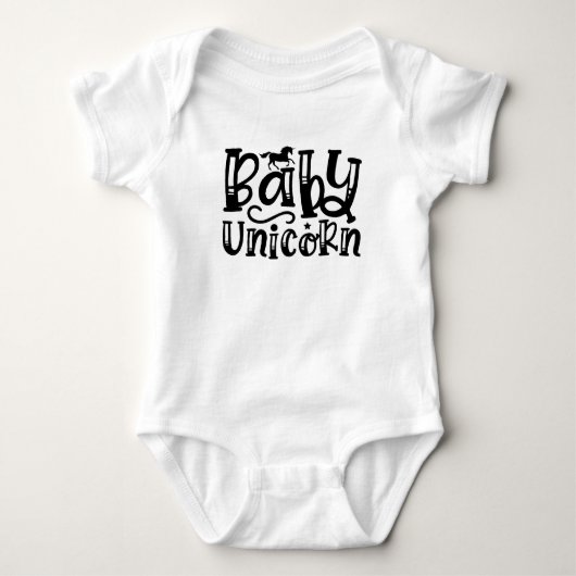 Body Bébé Licorne Genre Neutre (Devant)