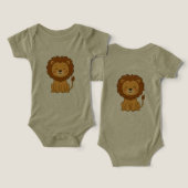 Body bébé lion (Design Recto & Verso)