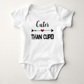 Body bébé ludique « Plus mignon que Cupidon » (Devant)