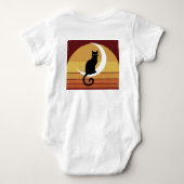 Body bébé Lune Chat Mignon Endormi (Dos)
