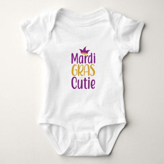 Body bébé Mardi Gras Cutie (Devant)