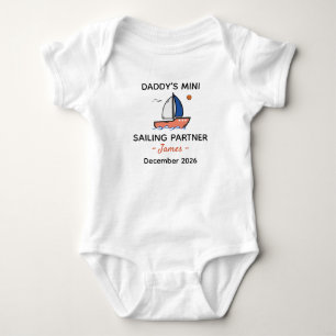 Body Bébé Marin du Papa - Mini Partenaire de Voile - Ba