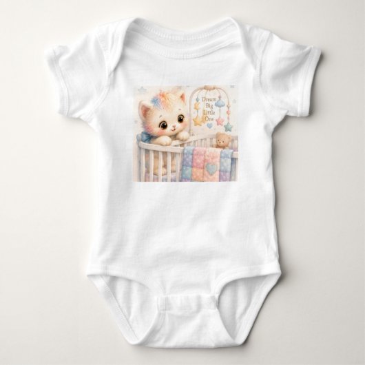 Body bébé mignon | Aquarelle Tumble (Devant)