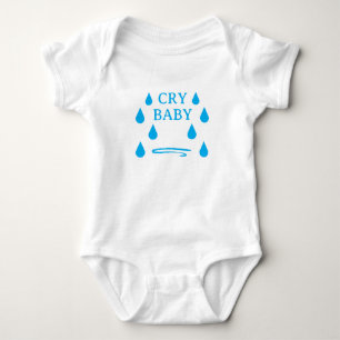 Body bébé mignon avec des larmes
