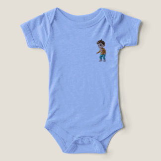 body bébé mignon avec petit personnage
