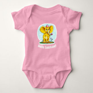Body bébé mignon – Bonjour Soleil & Éléphant