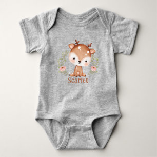 Body Bébé mignon Cerf premier anniversaire I Baby showe