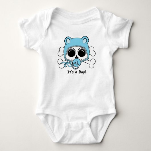 Body Bébé mignon Crâne garçon (Devant)