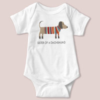 Body bébé mignon de teckel