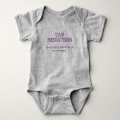 Body Bébé mignon "Déduction fiscale" Devis comptable de (Devant)