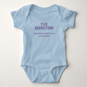 Body Bébé mignon "Déduction fiscale" Devis comptable pa