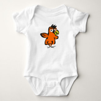 Body bébé mignon dessin animé orange