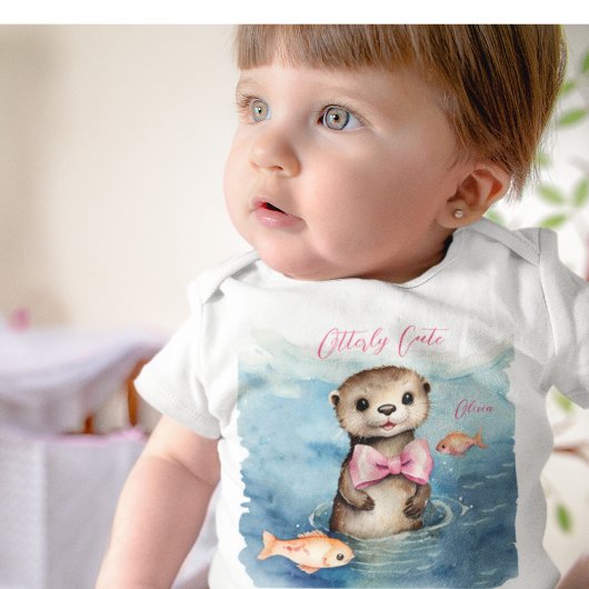 Body Bébé mignon fille Otter