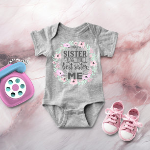 Body Bébé mignon fille Soeur Boho Typographie