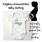 Body Bébé mignon Johnson Personnalisé Est. 20XX Unisex