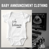 Body Bébé mignon Johnson Personnalisé Est. 20XX Unisex