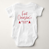 Body bébé moderne élégant premier noël (Dos)