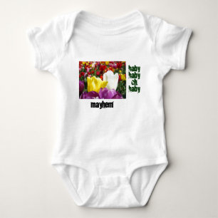 Body Bébé Mon Hém Creepers Fleurs de Tulipe Humour Drôl