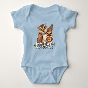 Body bébé : Mon papa, mon ancien moi (bleu)