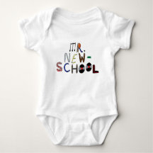 Bébé Monsieur New-School Font Jersey Bodysuit