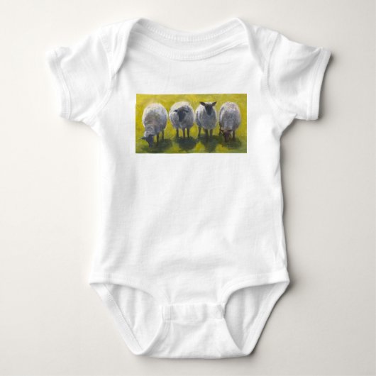 Body bébé mouton artistique (Devant)