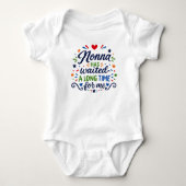 Body bébé Nonna a attendu longtemps (Devant)