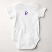 Body bébé "P" Confettis Lettres (Dos)