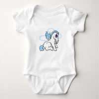 Bébé Pegasus avec binky - bleu