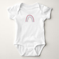 Body bébé peinture ombrée rose arc-en-ciel