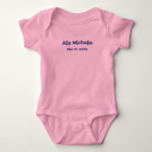 Body bébé personnalisé avec monogramme