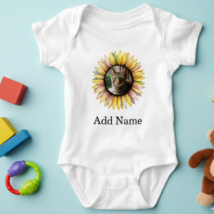 Body bébé personnalisé avec texte de nom de photo 