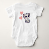 Body Bébé Personnalisé Chatons & Laine (Dos)