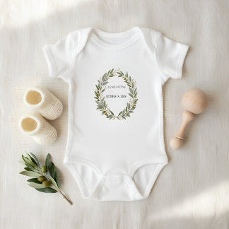 Body bébé personnalisé Couronne d'olive | Perso