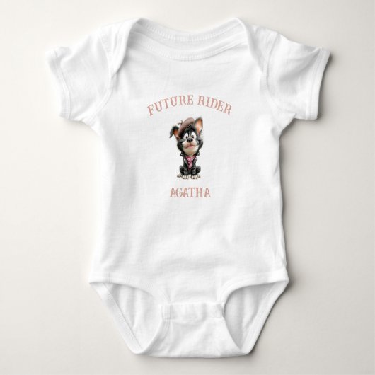 Body bébé personnalisé Future Rider Bébé (Devant)