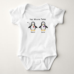 Body Bébé personnalisé oui, nous sommes pingouin de