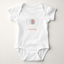 Body bébé personnalisé Rose Céleste & Lune -