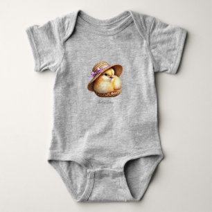 Body bébé Petit Poussin Ruban Rose