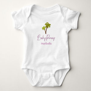 Body Bébé Pinay Palm Tree avec nom personnalisé