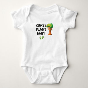 Body Bébé Plante Folle, Bébé Mignon à Base de Plantes