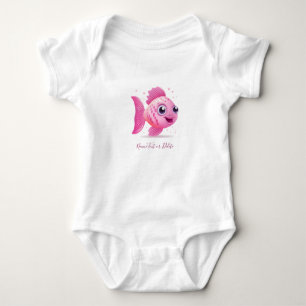 Body bébé Poisson Rose